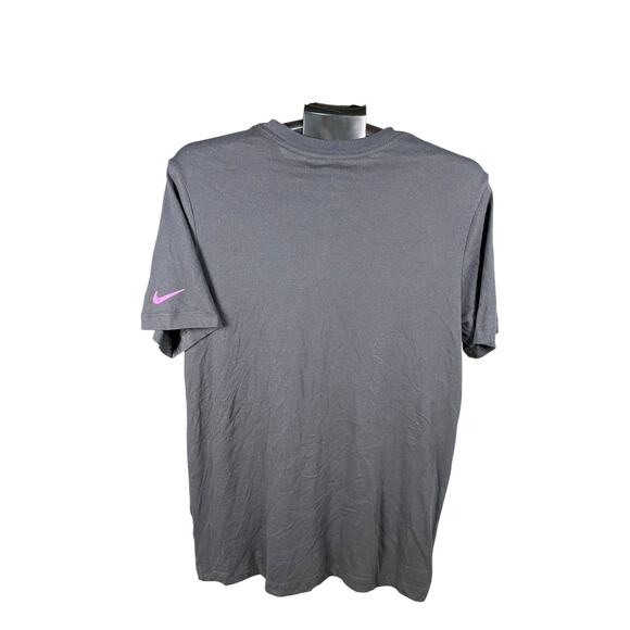 Nike Dri-FIT Rafael Nadal Bull Logo Tee Shirt Black Pink | Size M - Picture 4 of 8